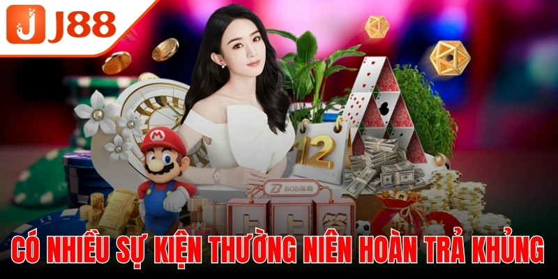 Có nhiều sự kiện thường niên hoàn trả khủng cho khách hàng lựa chọn